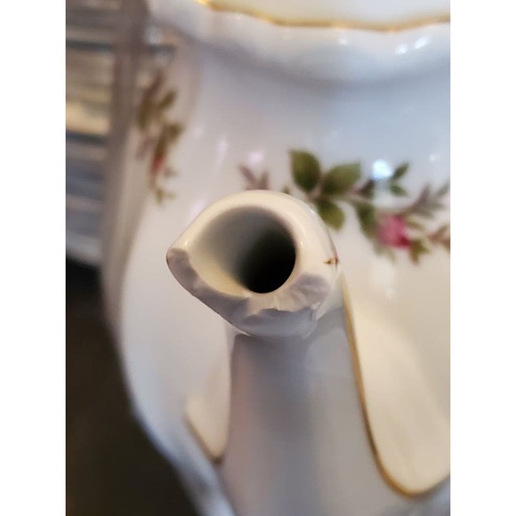 Vntage Johann Haviland Bavaria Germany Moss Rose Pink Floral Gold Trim 67 Pieces - Picture 10 of 10